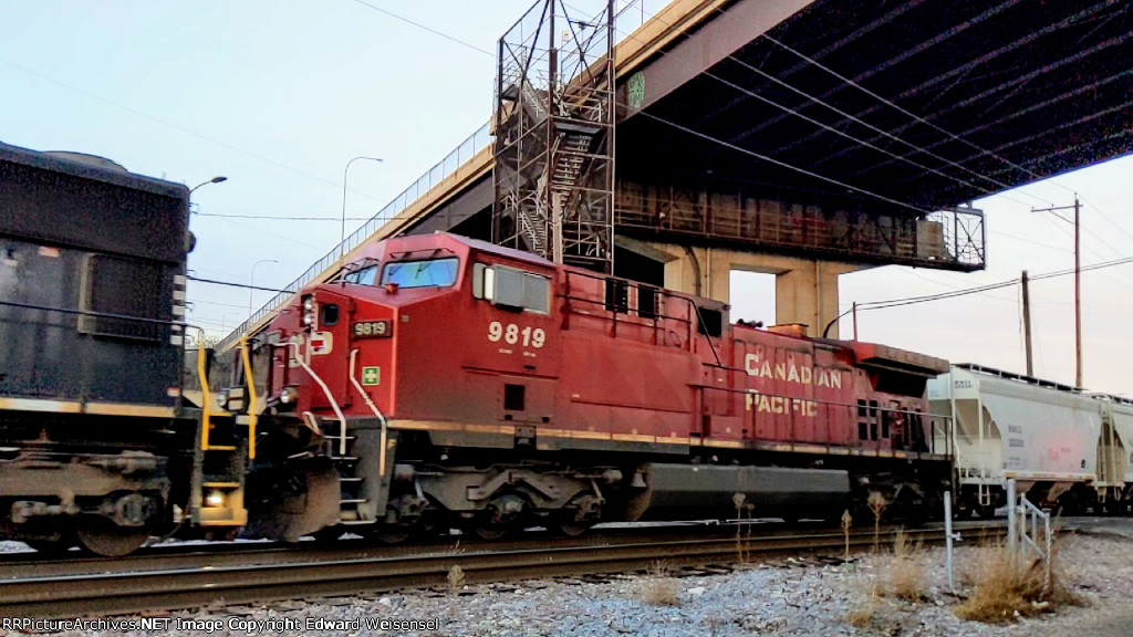 Sand empties roll beneath the 27th St. viaduct